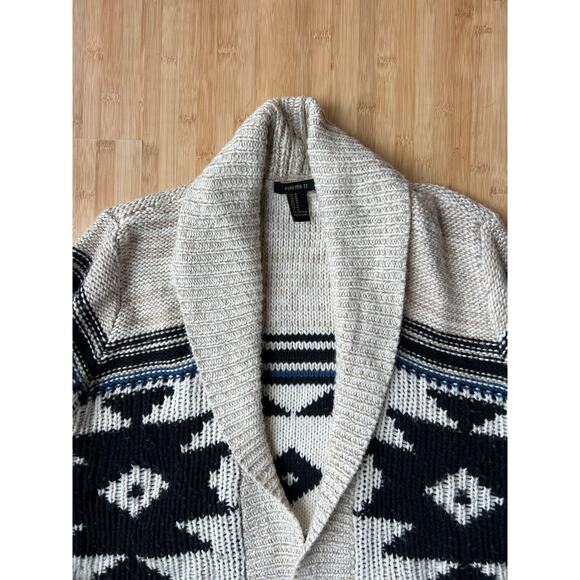 Aztec Tribal Print Shawl Cardigan from Forever 21 - Size M - Picture 6 of 6